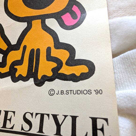 Vintage 91 NWT Womens Size L Cartoon Kitty Cats Oversized Sweatshirt Top Dress - Picture 11 of 12